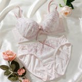 ピンク | ピュアフラワー 3/4カップブラ&ショーツ | palissee