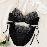 ブラック | バイカラーロゼ 3/4カップブラ&ショーツ | palissee