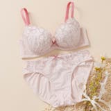 ピンク | フルールピュール3/4カップブラ&ショーツ | palissee