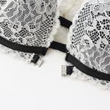 【脇高】フロントホック背中見せ３ ４モールドカップブラ＆バックレースショーツ B | palissee | 詳細画像8 