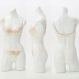 【脇高】フェミニン大花刺繍３ ４モールドカップブラ＆バックレースTバック EF | palissee | 詳細画像2 