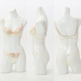 フェミニン大花刺繍３／４モールドカップブラ＆バックレースショーツ  EF | palissee | 詳細画像2 