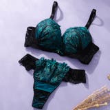 グリーン | 【脇高】グランローズ３/４モールドカップブラ＆バックレースTバック  E F | palissee