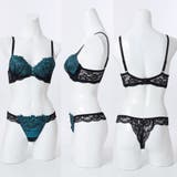 【脇高】グランローズ３/４モールドカップブラ＆バックレースTバック  E F | palissee | 詳細画像3 