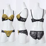 【脇高】グランローズ３/４モールドカップブラ＆バックレースショーツ  E F | palissee | 詳細画像4 