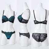 【脇高】グランローズ３/４モールドカップブラ＆バックレースショーツ  E F | palissee | 詳細画像3 