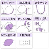 【脇高】フルーレットリボン３ ４モールドカップブラ＆バックレースショーツ B | palissee | 詳細画像10 