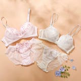【脇高】フルーレットリボン３ ４モールドカップブラ＆バックレースショーツ B | palissee | 詳細画像11 