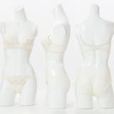 【脇高】フルーレットリボン３ ４モールドカップブラ＆バックレースショーツ B | palissee | 詳細画像2 