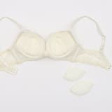 【脇高】フルーレットリボン３ ４モールドカップブラ＆バックレースショーツ E | palissee | 詳細画像8 