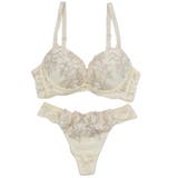 【脇高】シャイニーリリー３ ４モールドカップブラ＆バックレースTバック B | palissee | 詳細画像12 