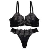 【脇高】シャイニーリリー３ ４モールドカップブラ＆バックレースTバック B | palissee | 詳細画像13 