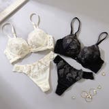 【脇高】シャイニーリリー３ ４モールドカップブラ＆バックレースTバック B | palissee | 詳細画像14 