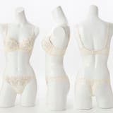 【脇高】シャイニーリリー３ ４モールドカップブラ＆バックレースTバック B | palissee | 詳細画像2 