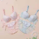 【脇高】フェアリーフラワーチュール３ ４モールドカップブラ＆バックレースショーツ… | palissee | 詳細画像14 