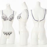 バイカラーマカロニコード3 4モールドカップブラ&バックレースTバック B | palissee | 詳細画像2