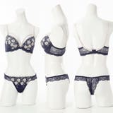バイカラーマカロニコード3 4モールドカップブラ&バックレースTバック E | palissee | 詳細画像3