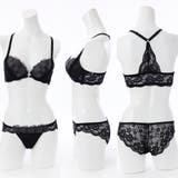 【脇高】フロントホック背中見せ3 4モールドカップブラ&バックレースショーツ E | palissee | 詳細画像3