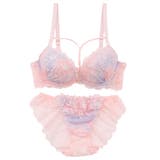 【脇高】ロマンティックヘヴン３ ４モールドカップブラ＆バックレースショーツ B | palissee | 詳細画像10 