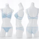 【脇高】ロマンティックヘヴン３ ４モールドカップブラ＆バックレースショーツ B | palissee | 詳細画像3 