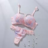 ピンク | 【脇高】ロマンティックヘヴン３ ４モールドカップブラ＆バックレースTバック B | palissee