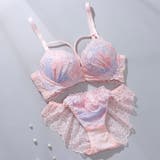 ピンク | 【脇高】ロマンティックヘヴン３ ４モールドカップブラ＆バックレースショーツ E | palissee