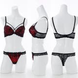 【脇高】ヴェルヴェットアイヴィ３ ４モールドカップブラ＆バックレースTバック B | palissee | 詳細画像2 