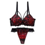 【脇高】ヴェルヴェットアイヴィ３ ４モールドカップブラ＆バックレースTバック E | palissee | 詳細画像10 