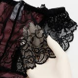 【脇高】ヴェルヴェットアイヴィ３ ４モールドカップブラ＆バックレースショーツ E | palissee | 詳細画像8 