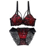 【脇高】ヴェルヴェットアイヴィ３ ４モールドカップブラ＆バックレースショーツ E | palissee | 詳細画像10 