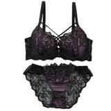 【脇高】ノワールローズ 脇高ブラ＆バックレースショーツ  A B C D | palissee | 詳細画像11 