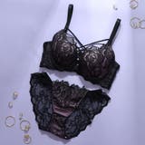 ダークパープル | 【脇高】ノワールローズ 脇高ブラ＆バックレースショーツ  A B C D | palissee