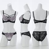 【脇高】ノワールローズ 脇高ブラ＆バックレースショーツ  A B C D | palissee | 詳細画像2 