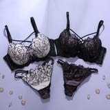 【脇高】ノワールローズ 脇高ブラ＆Tバックショーツ  A B C D | palissee | 詳細画像12 