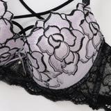 【脇高】ノワールローズ 脇高ブラ＆Tバックショーツ  A B C D | palissee | 詳細画像4 