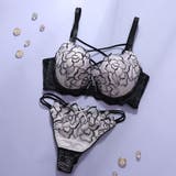 パープル | 【脇高】ノワールローズ 脇高ブラ＆Tバックショーツ  E F | palissee