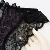 【脇高】ノワールローズ 脇高ブラ&バックレースショーツ E F | palissee | 詳細画像8