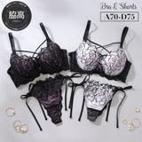 【脇高】ノワールローズ 脇高ブラ&Tバックひもショーツ A B C D | palissee | 詳細画像1