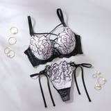 【脇高】ノワールローズ 脇高ブラ＆Tバックひもショーツ  E F | palissee | 詳細画像2 