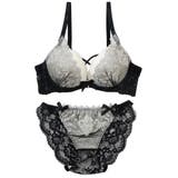 【脇高】ゴシックレース 脇高ブラ＆バックレースショーツ  A B C D | palissee | 詳細画像11 