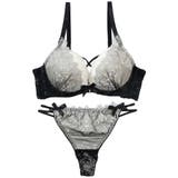 【脇高】ゴシックレース 脇高ブラ＆Tバックショーツ  A B C D | palissee | 詳細画像11 