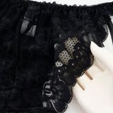 ビスチェ風モノトーンレースアップ 脇高ブラ＆バックレースショーツ A | palissee | 詳細画像12 