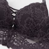 ビスチェ風モノトーンレースアップ 脇高ブラ＆Tバックショーツ A | palissee | 詳細画像8 