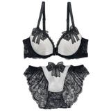 【脇高】 ノーブルリボン 脇高ブラ&バックレースショーツ A B C D | palissee | 詳細画像11