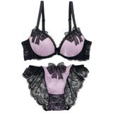 【脇高】 ノーブルリボン 脇高ブラ&バックレースショーツ A B C D | palissee | 詳細画像12