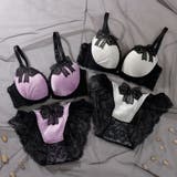 【脇高】 ノーブルリボン 脇高ブラ&バックレースショーツ A B C D | palissee | 詳細画像2