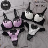 【脇高】 ノーブルリボン 脇高ブラ＆Tバックショーツ  A B C D | palissee | 詳細画像1 