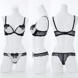 【脇高】 ノーブルリボン 脇高ブラ＆Tバックショーツ  E F | palissee | 詳細画像3 