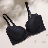 ブラック | さらっとかるいつけごこちのジャガードメッシュソフトワイヤーブラ | palissee