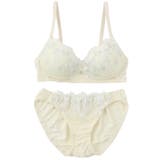 アイボリー | 【ノンワイヤー】プリンセスリボン刺繍 ノンワイヤーブラ＆ショーツ  | palissee